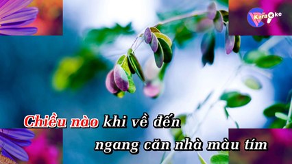 Căn nhà màu tím - Karaoke HD [Beat Chuẩn]