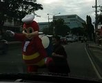 Good Guy Jollibee Helps Lola Cross Busy Street