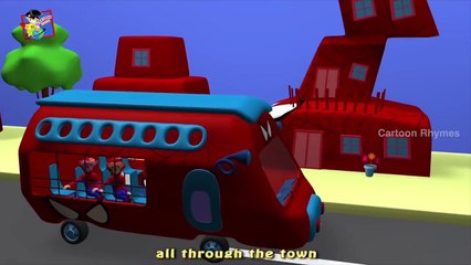 Spiderman Singing Wheels On The Bus Song | Wheels On The Bus | Dancing Spiderman | Cartoon Rhymes