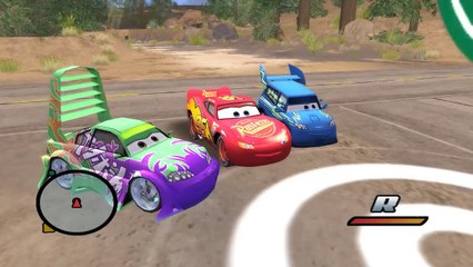 Download Video: Cars Rayo Mcqueen vs Pandilla Tuner Baflecitos Disney Cars Pixar Studios juego Cars La Pelicula 2006