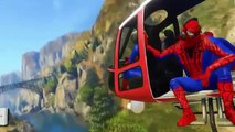 Tractor Transportation with Spiderman! Cars Cartoon Action For Kids with Nursery Rhymes Songs