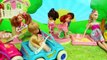 Barbie Kelly Power Wheels Frozen Kids Playground Park Adventure with Elsa, Anna & Baby Doll Parody