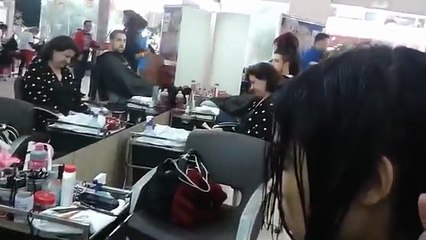 Long Wet to Short Haircut in Salon - Lob Haircutting Tutorial