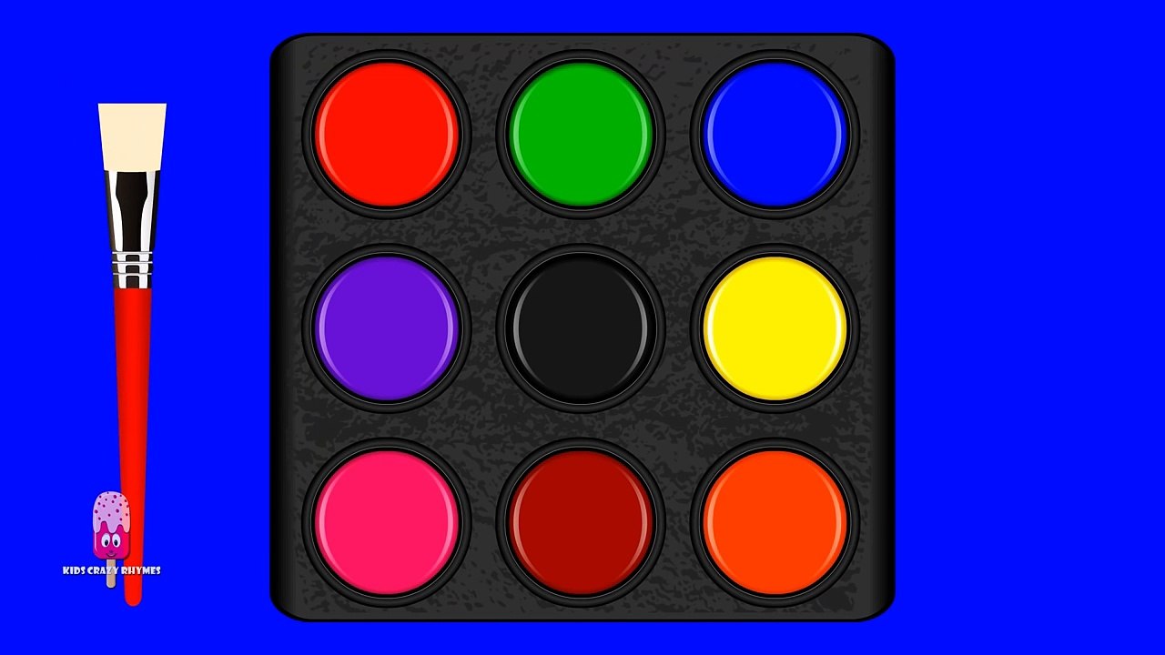 Colors for Children to Learn with Color Palette - Colours for Kids to Learn - Kids Learning Videos