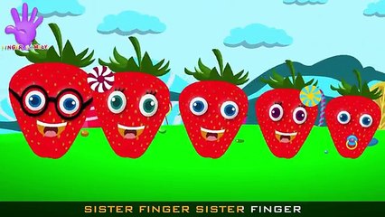 Finger Family Yummy Strawberries | Finger Family Songs | HD