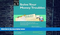 Buy  Solve Your Money Troubles: Legal Strategies to Cope with Your Debts Robin Leonard  Book