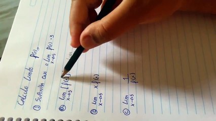 CALCULO I - Limite com f(x) EXERCICIOS