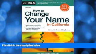 Online Lisa Sedano Attorney How to Change Your Name in California Audiobook Epub