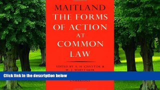Buy NOW  The Forms of Action at Common Law: A Course of Lectures Frederic William Maitland  Book