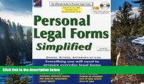 Buy Daniel Sitarz Personal Legal Forms Simplified: The Ultimate Guide to Personal Legal Forms
