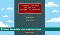 PDF [DOWNLOAD] Domestic Violence and the Law: Theory and Practice (University Casebook) TRIAL EBOOK