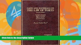 Buy James E. Meeks Cases and Materials on the Law of Torts (American Casebook Series) Full Book