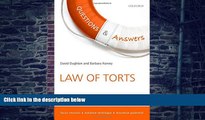Buy  Q A Revision Guide Law of Torts 2015 and 2016 (Concentrate Law Questions   Answers) David