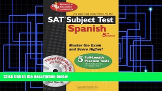 Pre Order SAT Subject Testâ„¢: Spanish w/CD (SAT PSAT ACT (College Admission) Prep) (English and