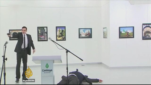 Russian ambassador shot dead in Turkish capital