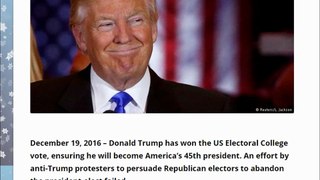 Trump officially confirmed as next US president by Electoral College