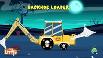 Halloween Construction Vehicles | Scary Trucks | Halloween for Kids