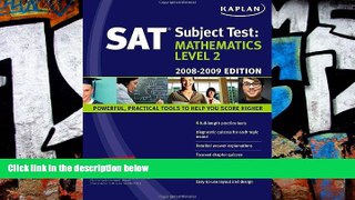 Online Kaplan Kaplan SAT Subject Test: Mathematics Level 2, 2008-2009 Edition (Kaplan SAT Subject