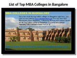 Top mba colleges in bangalore rank wise