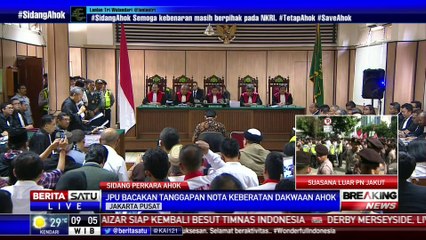 JPU Tanggapi Nota Keberatan Ahok