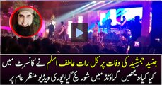 Atif Aslam tribute To junaid jamshed In live Concert