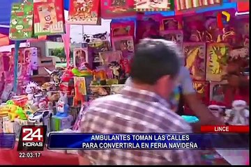 Lince: ambulantes toman las calles para convertirla en feria navideña