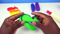 PlayDough Modelling Clay Rainbow Whales Molds Fun and Creative For Kids Learn Colors Play