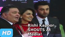 Rishi Kapoor SHOUTS At Media Photographers At Sansui Colors Stardust Awards 2016