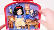 NEW Disney Princess Mini Snow White Animators Collection + Play Doh Surprise Egg Toy Doll Unboxing