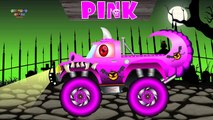 Learn Colors With Scary Monster Trucks | Video Learning For Kids | Scary Street Vehicles | Children