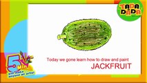 Learn How to draw a JACKFRUIT | Kids Drawings | Drawing Fruits With Kids | Tada-Dada Art Club