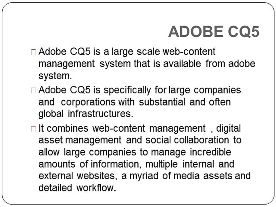 ADOBE CQ5 Real Time Training By MaxMunus
