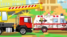 The Yellow Excavator & Diggers | Cars & Trucks Construction Cartoons for children