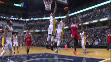 Myles Turner met un gros contre à John Wall