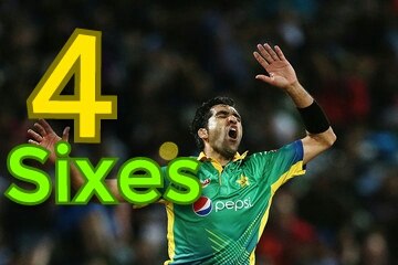Irfan Pathan 4 Sixes in Umar Gul Over India v Pakistan