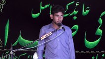 Zakir Sajid Ali Sajid Hafizabad 18 Muharram 1438 ( 2016 ) Choti Behak Hafizabad