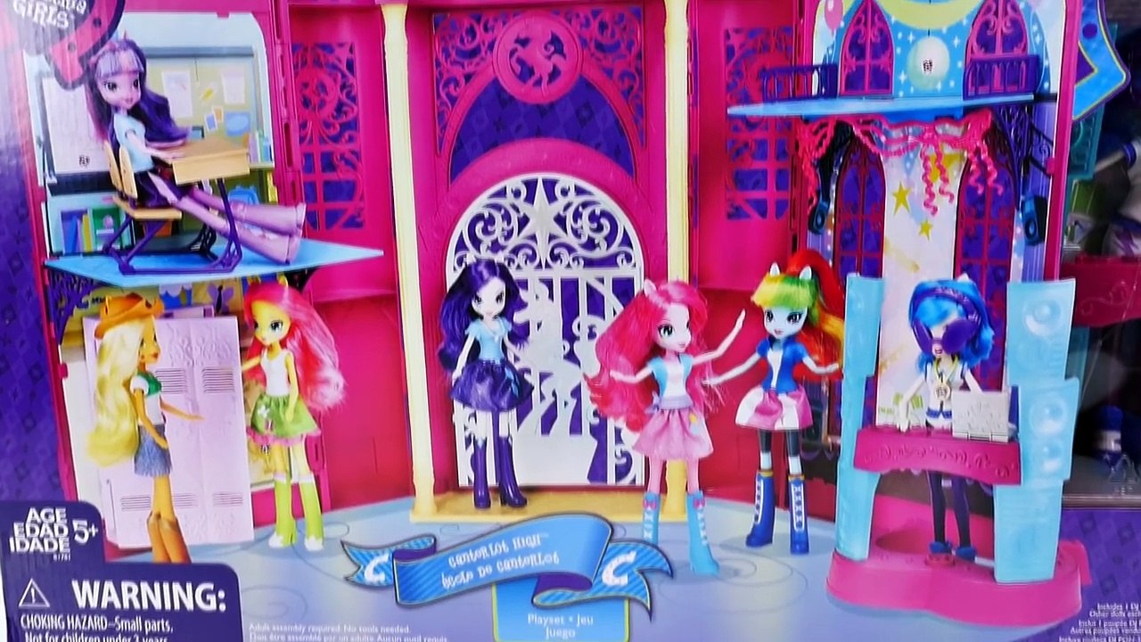 New Equestria Girls Canterlot High School My Little Pony Playhouse - - - Doll House Toy Unboxing