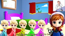 Five Frozen Elsa & Spiderman Jumping on the bed | 5 Little Monkeys Jumping on the bed Nursery Rhymes