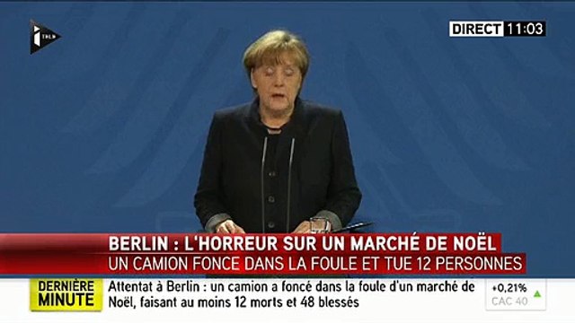 Je suis profondément triste, je suis bouleversée : Découvrez le discours d'Angela Merkel après le drame à Berlin
