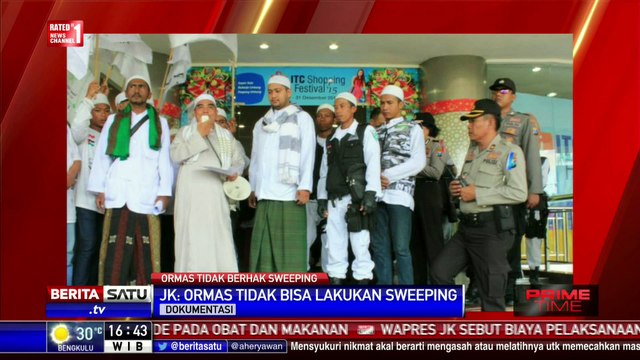 Fatwa Atribut Keagamaan, JK: Ormas Tak Boleh Sweeping