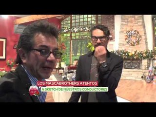 Los Mascabrothers pasan año nuevo con Ventaneando