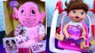 Ugly Baby or Cute Baby? Playing with Baby Doll + Baby Alive Lucy & Surprise Diaper Bag DisneyCarToys