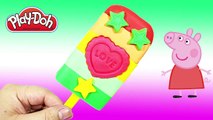 play doh ice cream colorful - easy make ice cream vs peppa pig español toys
