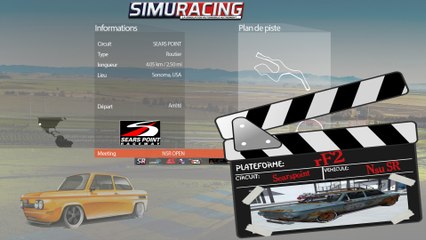Tour de piste à Searspoint en Nsu SR sur Rfactor2