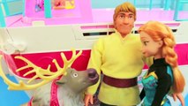 Disney Frozen Barbie Hans, Elsa, PLAY DOH Anna & Kristoff go on a CRUISE Ship