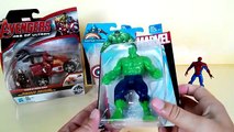 Marvel super heroes toys - Spiderman vs Hulk vs Captain America, superhero spider-man, hot kids