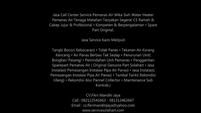 Service Wika Swh Cibubur | Service Center (082122541663)