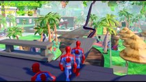 SPIDERMAN vs Venom CRAZY RACE with Bikes | Green Goblin Superheroes Nursery Rhymes Kids Games Songs