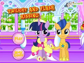 TWILIGHT SPARKLE AND FLASH KISSING! My Little Pony Twilight and Flash Wedding Video Game!