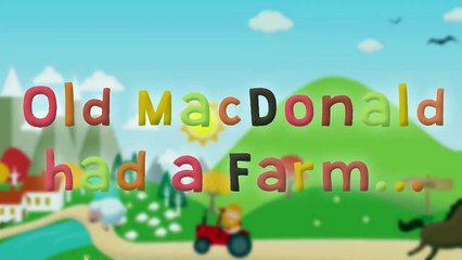 OLD MACDONALD HAD A FARM- Animal songs of kids - VIDEO for Learning the Farm Animals
